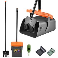 iMountek Pooper Scooper Kit Dog Poop Rake & Swiveling Bin