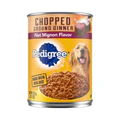 Chopped ground dog food