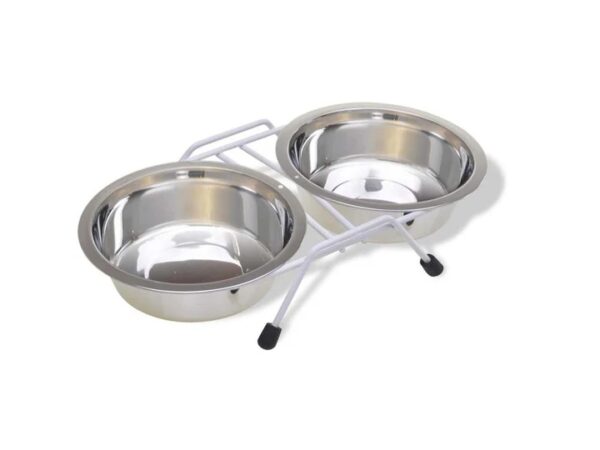 stainless steel double dish